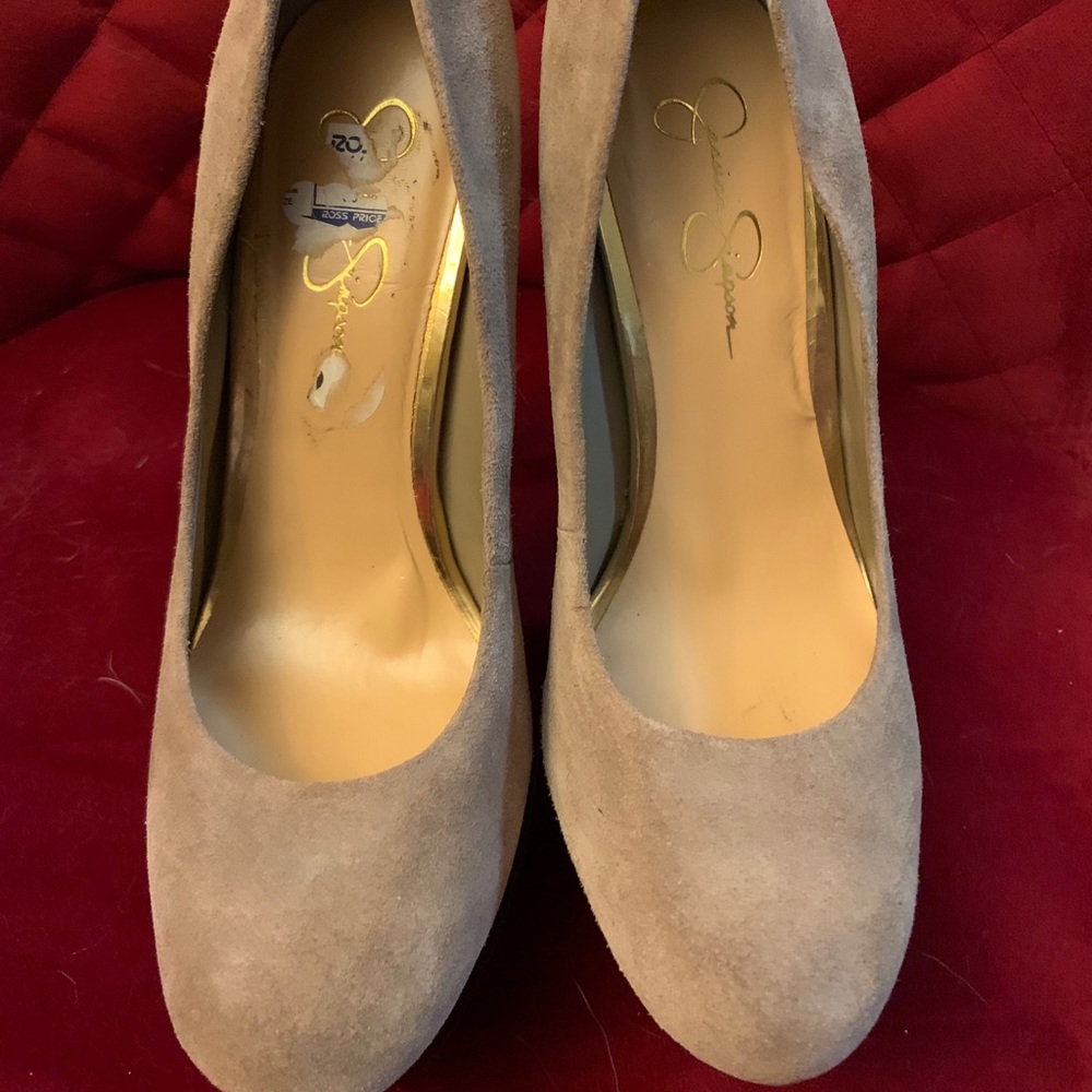 Jessica Simpson Wooden Platform heels Sz 8.5B